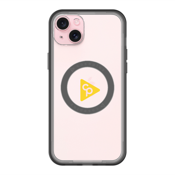 スリムプロテクションプレミアムケース with MagSafe［ オリジナル - caseplayロゴ - イエロー/C ］