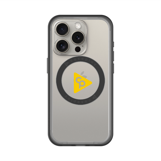 スリムプロテクションプレミアムケース with MagSafe［ オリジナル - caseplayロゴ - イエロー/C ］
