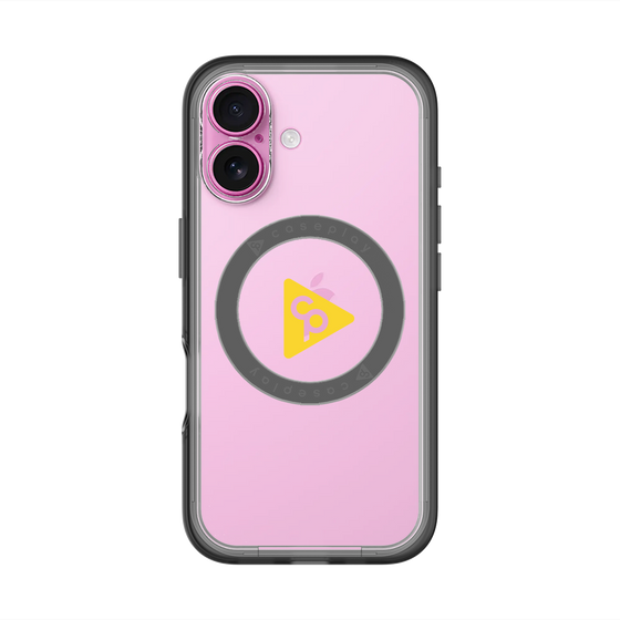 スリムプロテクションプレミアムケース with MagSafe［ オリジナル - caseplayロゴ - イエロー/C ］