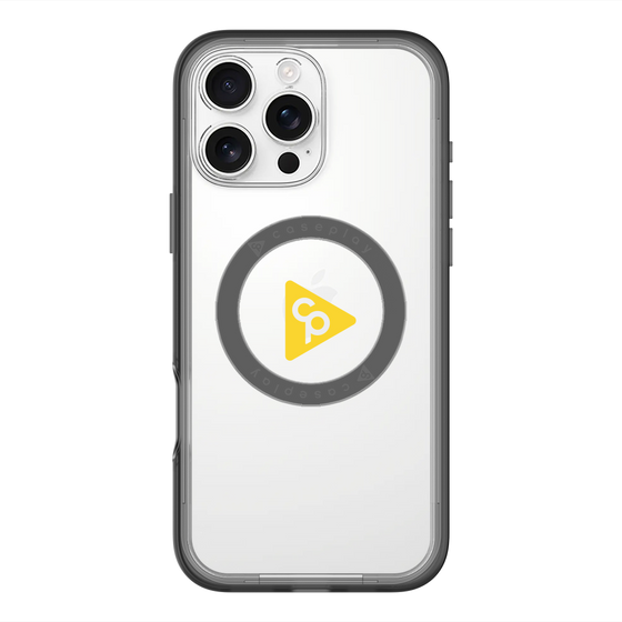 スリムプロテクションプレミアムケース with MagSafe［ オリジナル - caseplayロゴ - イエロー/C ］