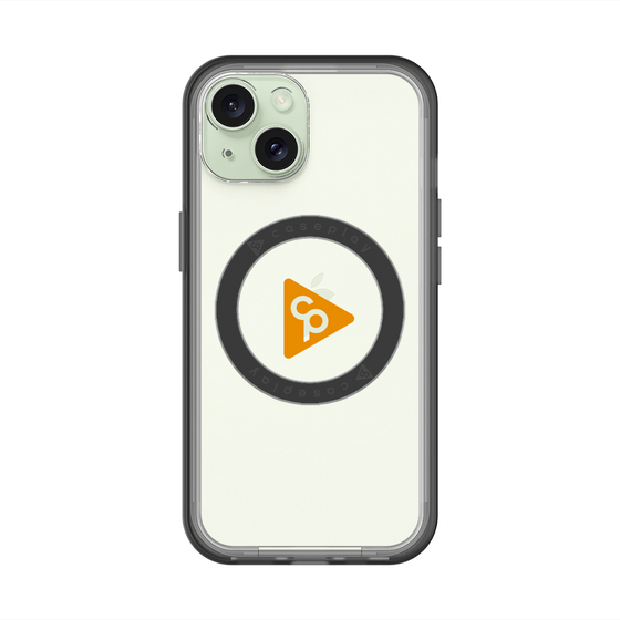 スリムプロテクションプレミアムケース with MagSafe［ オリジナル - caseplayロゴ - オレンジ/C ］