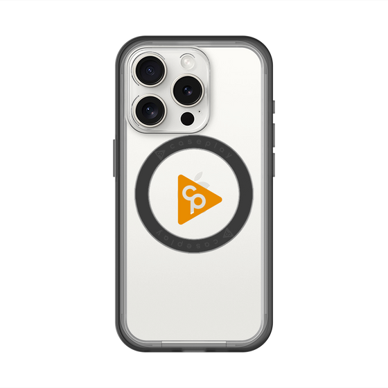 スリムプロテクションプレミアムケース with MagSafe［ オリジナル - caseplayロゴ - オレンジ/C ］