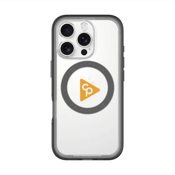 スリムプロテクションプレミアムケース with MagSafe［ オリジナル - caseplayロゴ - オレンジ/C ］