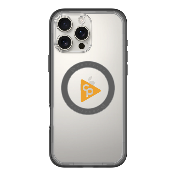スリムプロテクションプレミアムケース with MagSafe［ オリジナル - caseplayロゴ - オレンジ/C ］