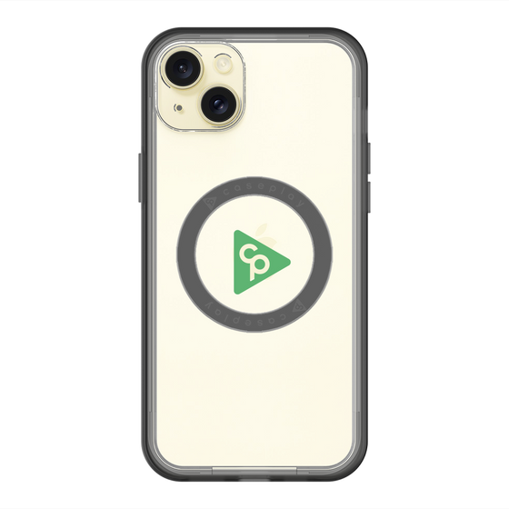 スリムプロテクションプレミアムケース with MagSafe［ オリジナル - caseplayロゴ - グリーン/C ］