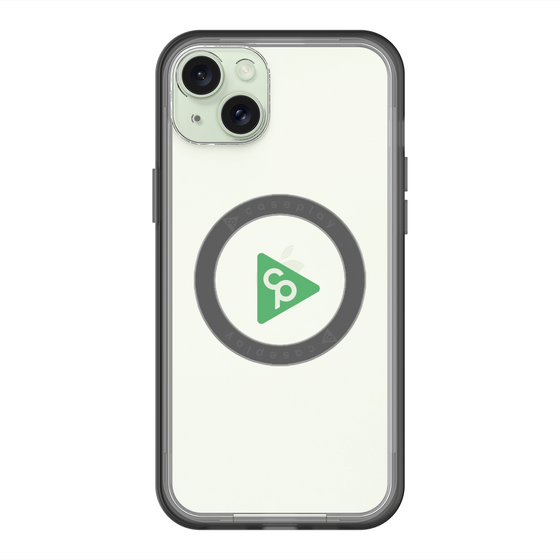 スリムプロテクションプレミアムケース with MagSafe［ オリジナル - caseplayロゴ - グリーン/C ］