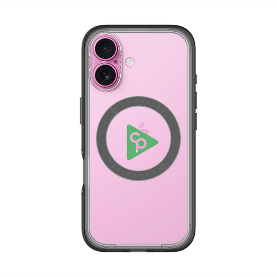 スリムプロテクションプレミアムケース with MagSafe［ オリジナル - caseplayロゴ - グリーン/C ］