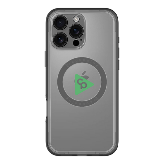 スリムプロテクションプレミアムケース with MagSafe［ オリジナル - caseplayロゴ - グリーン/C ］