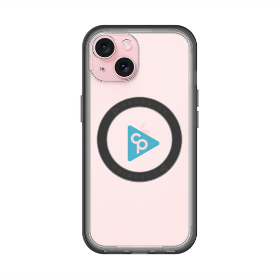 スリムプロテクションプレミアムケース with MagSafe［ オリジナル - caseplayロゴ - ライトブルー/C ］