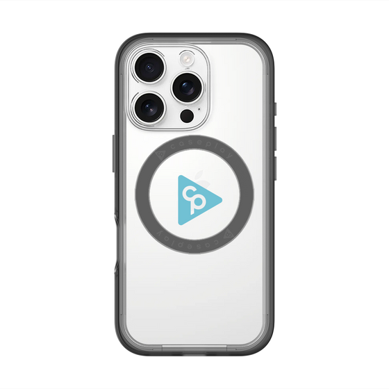 スリムプロテクションプレミアムケース with MagSafe［ オリジナル - caseplayロゴ - ライトブルー/C ］