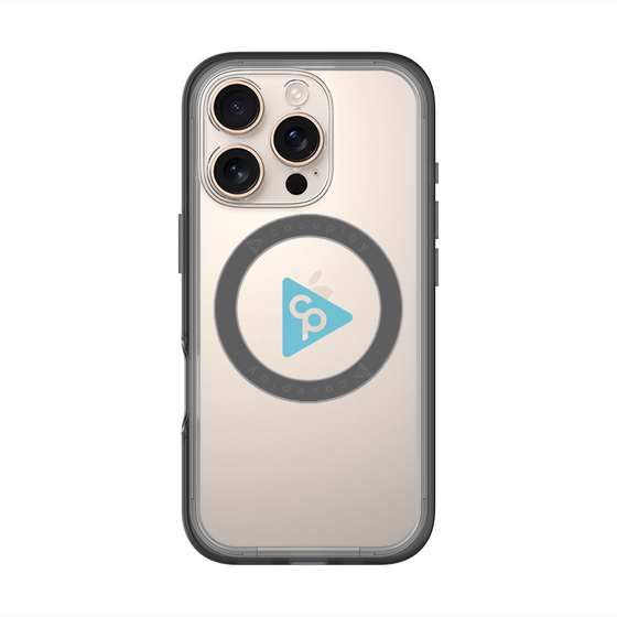 スリムプロテクションプレミアムケース with MagSafe［ オリジナル - caseplayロゴ - ライトブルー/C ］