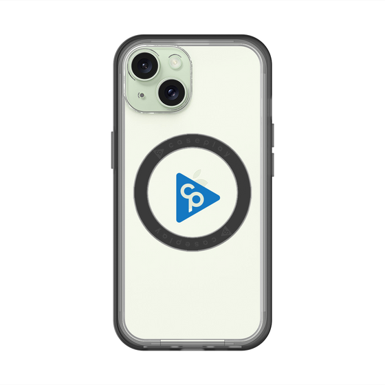 スリムプロテクションプレミアムケース with MagSafe［ オリジナル - caseplayロゴ - ブルー/C ］