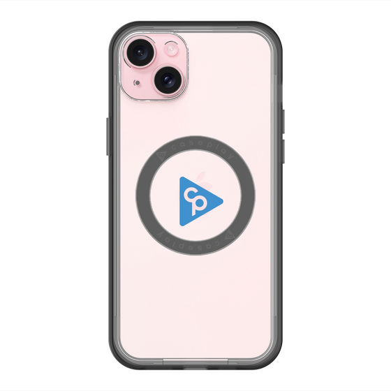 スリムプロテクションプレミアムケース with MagSafe［ オリジナル - caseplayロゴ - ブルー/C ］