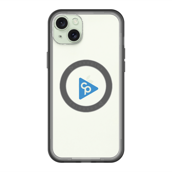 スリムプロテクションプレミアムケース with MagSafe［ オリジナル - caseplayロゴ - ブルー/C ］