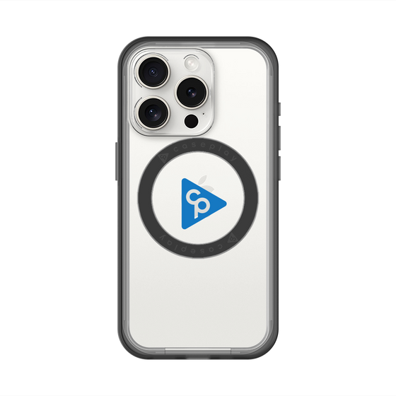 スリムプロテクションプレミアムケース with MagSafe［ オリジナル - caseplayロゴ - ブルー/C ］