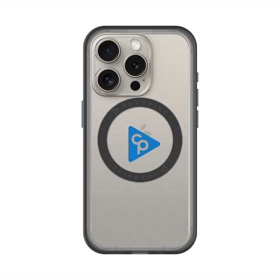 スリムプロテクションプレミアムケース with MagSafe［ オリジナル - caseplayロゴ - ブルー/C ］