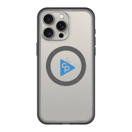 スリムプロテクションプレミアムケース with MagSafe［ オリジナル - caseplayロゴ - ブルー/C ］