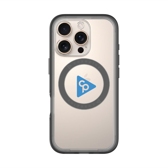 スリムプロテクションプレミアムケース with MagSafe［ オリジナル - caseplayロゴ - ブルー/C ］