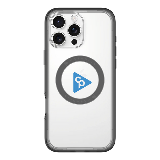 スリムプロテクションプレミアムケース with MagSafe［ オリジナル - caseplayロゴ - ブルー/C ］