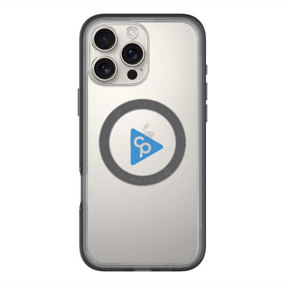 スリムプロテクションプレミアムケース with MagSafe［ オリジナル - caseplayロゴ - ブルー/C ］