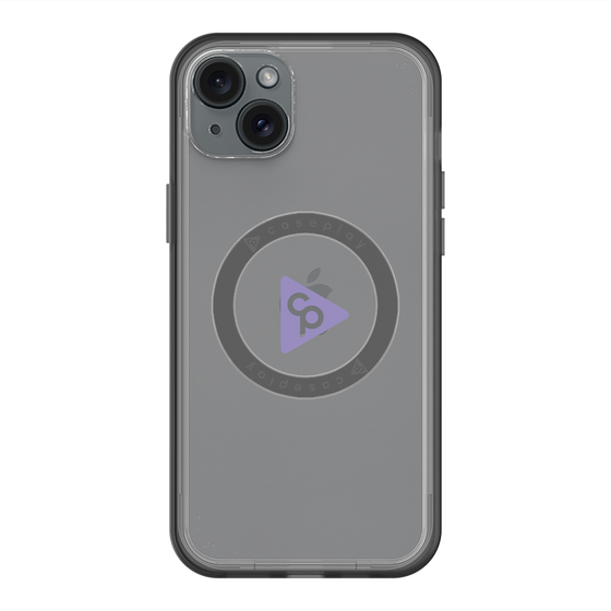 スリムプロテクションプレミアムケース with MagSafe［ オリジナル - caseplayロゴ - パープル/C ］
