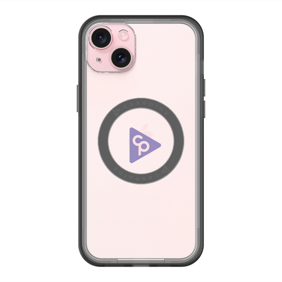 スリムプロテクションプレミアムケース with MagSafe［ オリジナル - caseplayロゴ - パープル/C ］