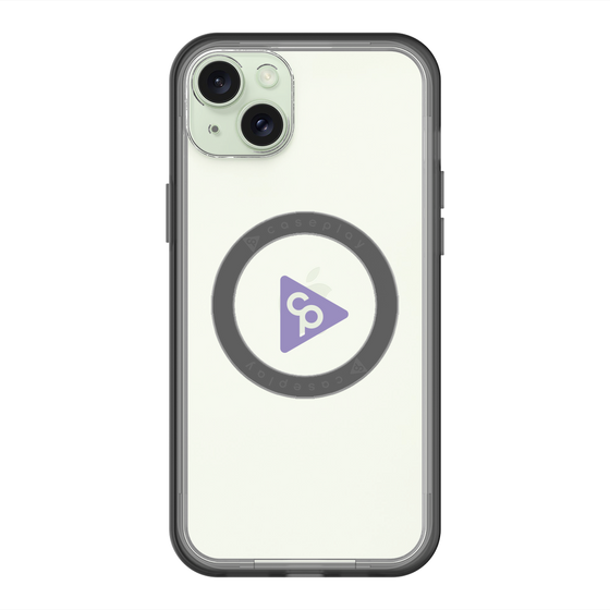 スリムプロテクションプレミアムケース with MagSafe［ オリジナル - caseplayロゴ - パープル/C ］