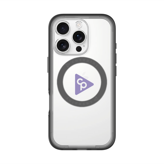 スリムプロテクションプレミアムケース with MagSafe［ オリジナル - caseplayロゴ - パープル/C ］