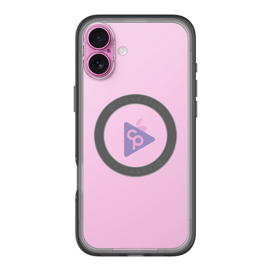 スリムプロテクションプレミアムケース with MagSafe［ オリジナル - caseplayロゴ - パープル/C ］