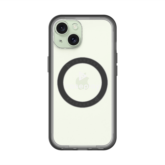 スリムプロテクションプレミアムケース with MagSafe［ オリジナル - caseplayロゴ - ホワイト/D ］