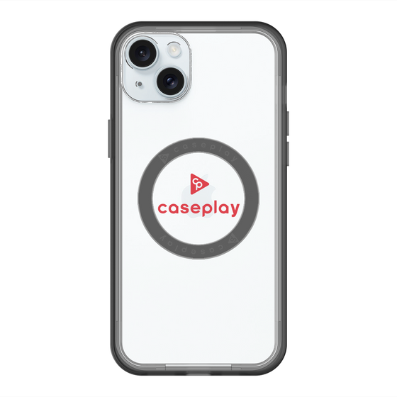スリムプロテクションプレミアムケース with MagSafe［ オリジナル - caseplayロゴ - レッド/D ］