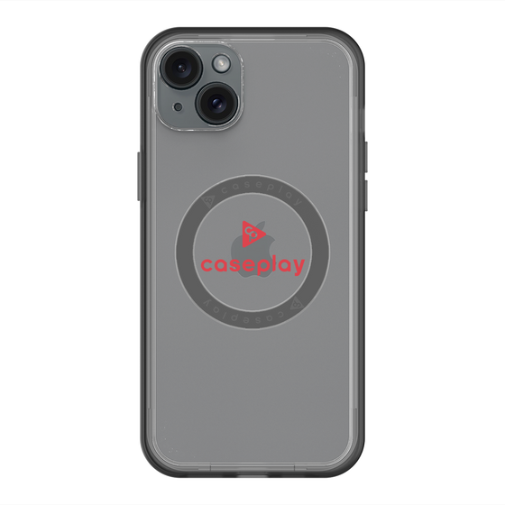 スリムプロテクションプレミアムケース with MagSafe［ オリジナル - caseplayロゴ - レッド/D ］