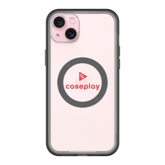 スリムプロテクションプレミアムケース with MagSafe［ オリジナル - caseplayロゴ - レッド/D ］