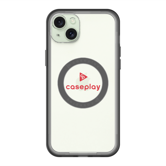 スリムプロテクションプレミアムケース with MagSafe［ オリジナル - caseplayロゴ - レッド/D ］
