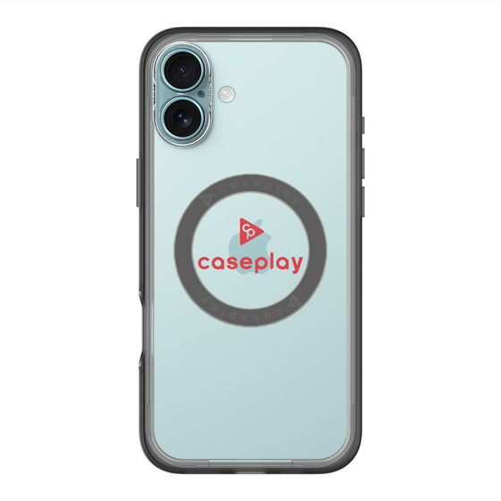 スリムプロテクションプレミアムケース with MagSafe［ オリジナル - caseplayロゴ - レッド/D ］