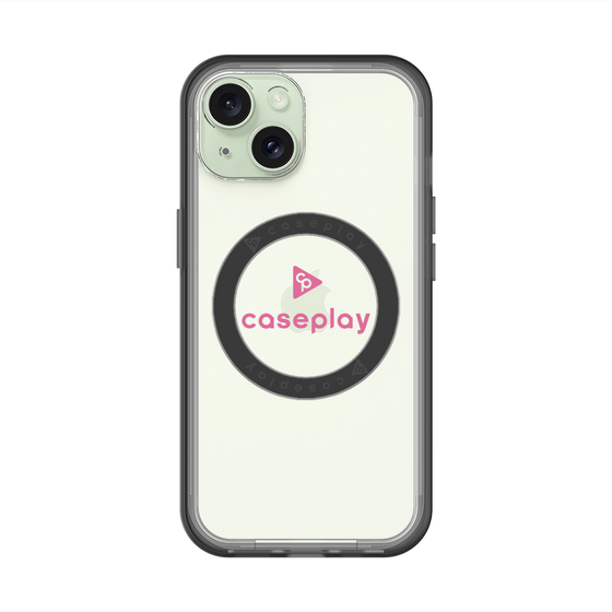 スリムプロテクションプレミアムケース with MagSafe［ オリジナル - caseplayロゴ - ピンク/D ］