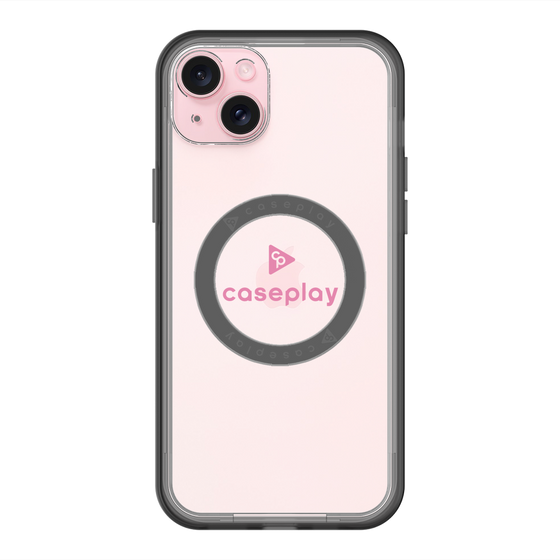 スリムプロテクションプレミアムケース with MagSafe［ オリジナル - caseplayロゴ - ピンク/D ］
