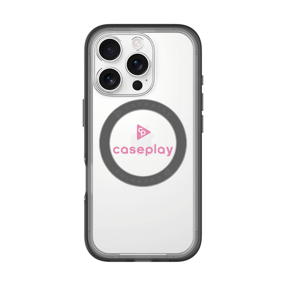 スリムプロテクションプレミアムケース with MagSafe［ オリジナル - caseplayロゴ - ピンク/D ］