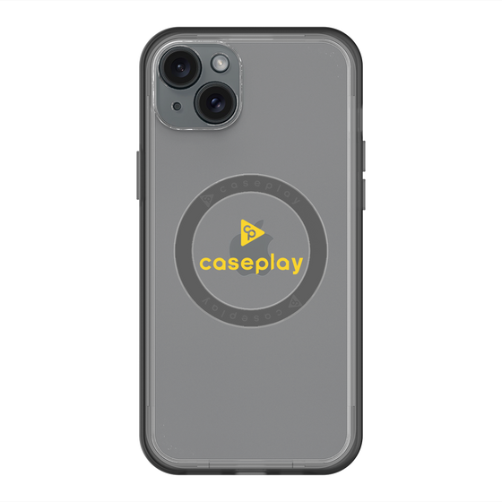 スリムプロテクションプレミアムケース with MagSafe［ オリジナル - caseplayロゴ - イエロー/D ］