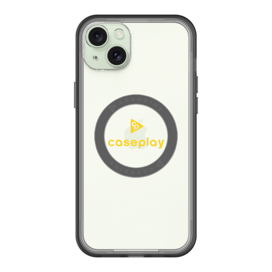 スリムプロテクションプレミアムケース with MagSafe［ オリジナル - caseplayロゴ - イエロー/D ］