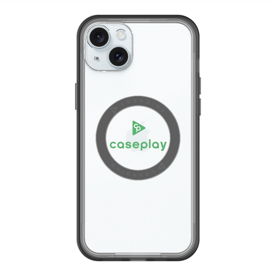 スリムプロテクションプレミアムケース with MagSafe［ オリジナル - caseplayロゴ - グリーン/D ］