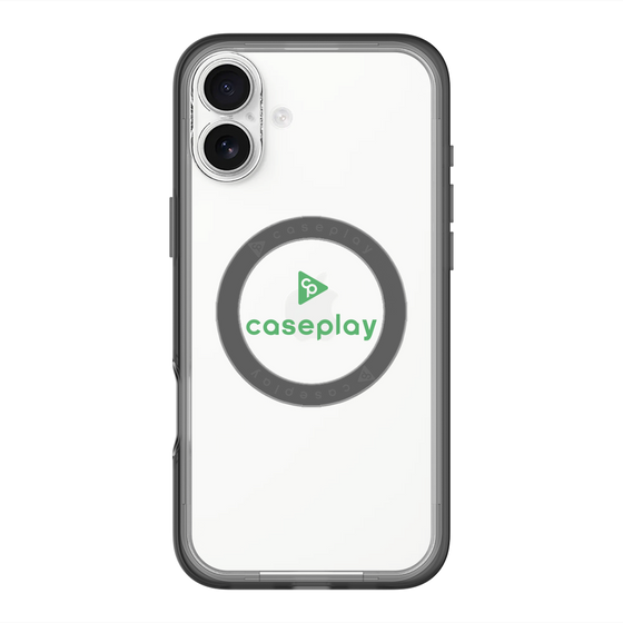 スリムプロテクションプレミアムケース with MagSafe［ オリジナル - caseplayロゴ - グリーン/D ］