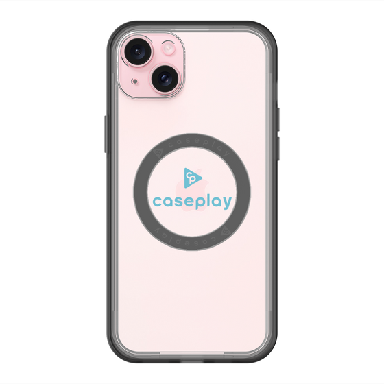 スリムプロテクションプレミアムケース with MagSafe［ オリジナル - caseplayロゴ - ライトブルー/D ］