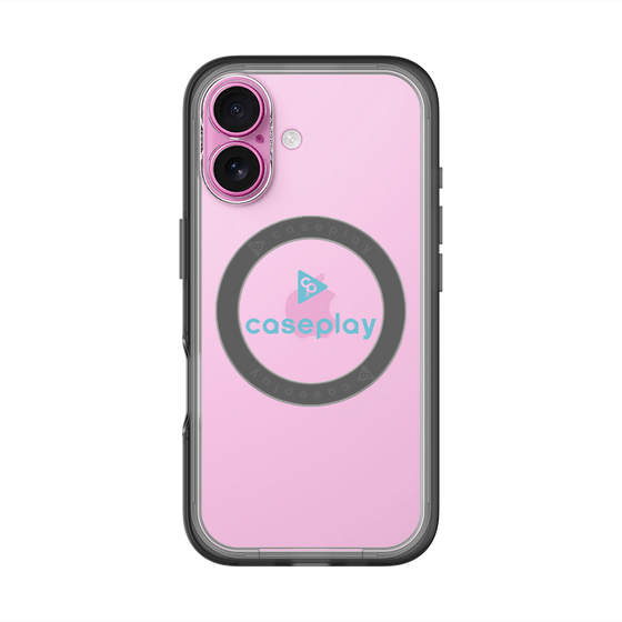 スリムプロテクションプレミアムケース with MagSafe［ オリジナル - caseplayロゴ - ライトブルー/D ］