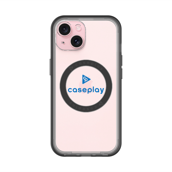 スリムプロテクションプレミアムケース with MagSafe［ オリジナル - caseplayロゴ - ブルー/D ］