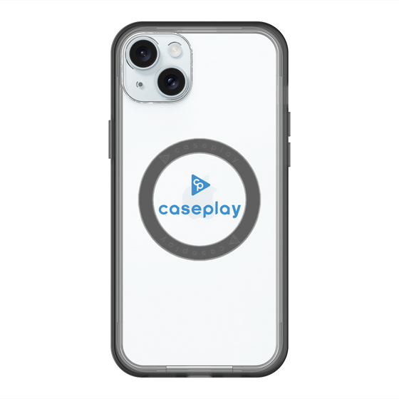 スリムプロテクションプレミアムケース with MagSafe［ オリジナル - caseplayロゴ - ブルー/D ］