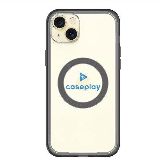 スリムプロテクションプレミアムケース with MagSafe［ オリジナル - caseplayロゴ - ブルー/D ］