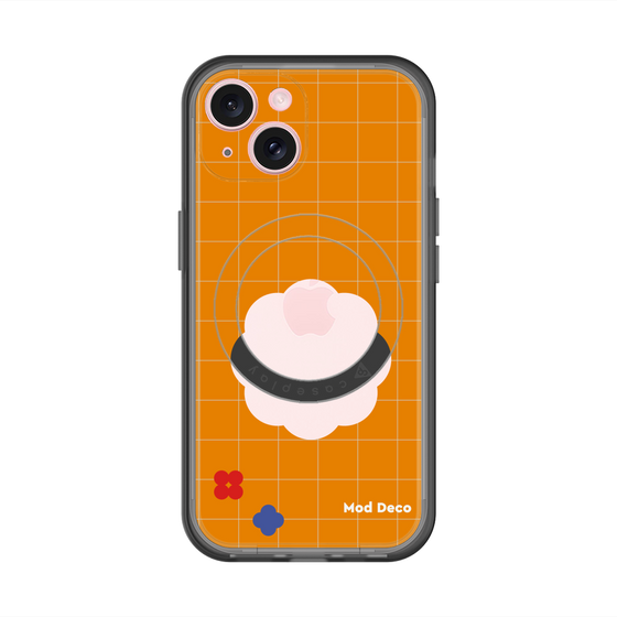 スリムプロテクションプレミアムケース with MagSafe［ Mod Deco - オリジナル - レトロオレンジ ］