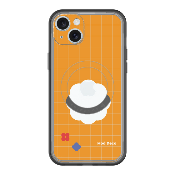 スリムプロテクションプレミアムケース with MagSafe［ Mod Deco - オリジナル - レトロオレンジ ］