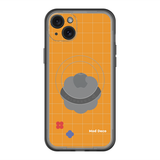 スリムプロテクションプレミアムケース with MagSafe［ Mod Deco - オリジナル - レトロオレンジ ］